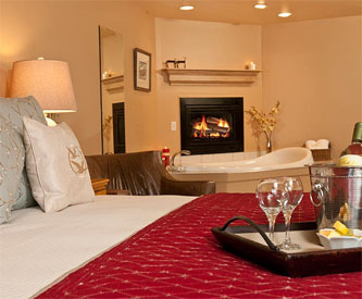 Jackson Hole Bed and Breakfast Fireplace Room