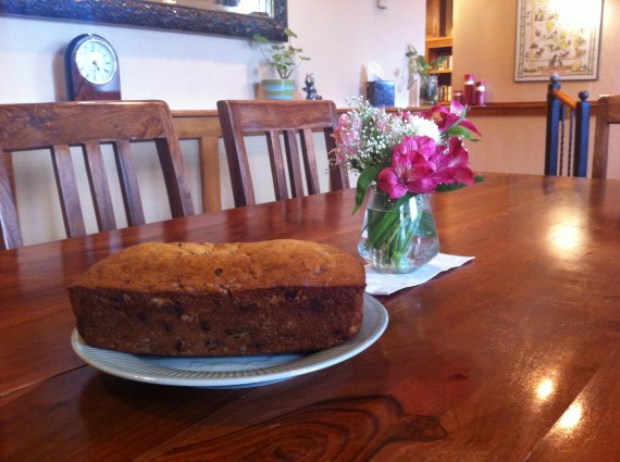 Finished Banana Bread at Jackson, Wy B&B