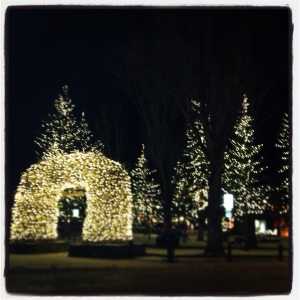 Holidays in Jackson Hole Town Square