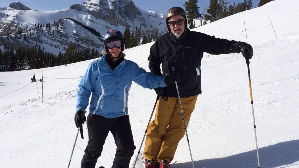 Winter skiing in Jackson Hole Wyoming